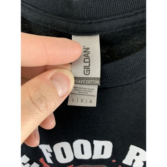 Gildan “if the Food Runs Out” Men's Large T Shirt Hannibal Lecter - Picture 2 of 5